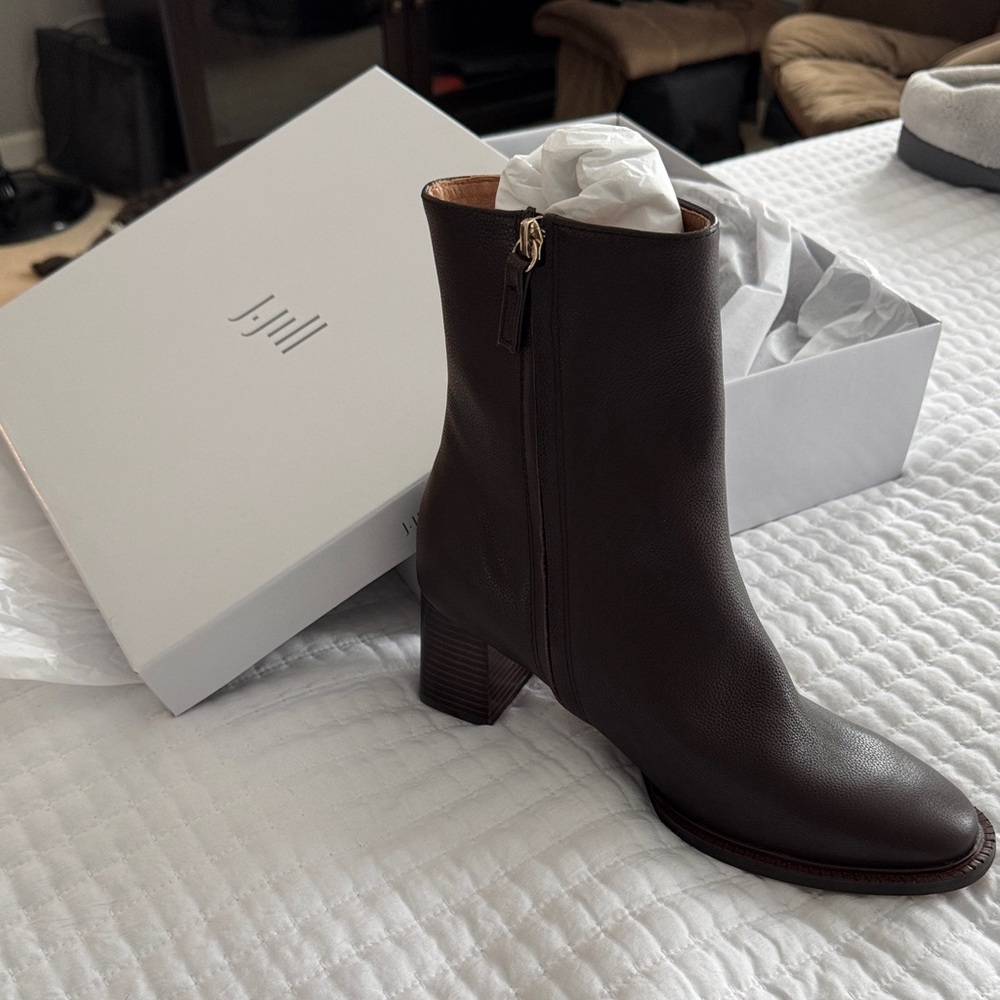 J Jill Dark Brown Heeled Boots